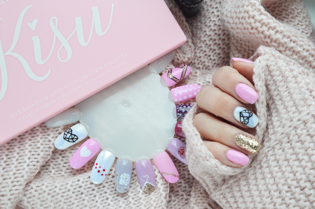 walentynkowy manicure 11 propozycji